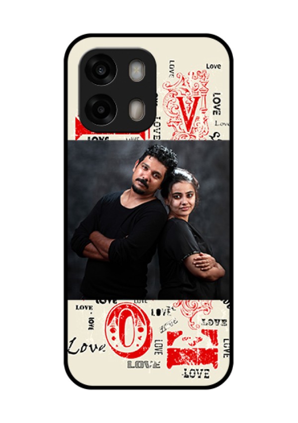 Oppo A6 Pro 5G Custom Glass Phone Case - Trendy Love Design Case