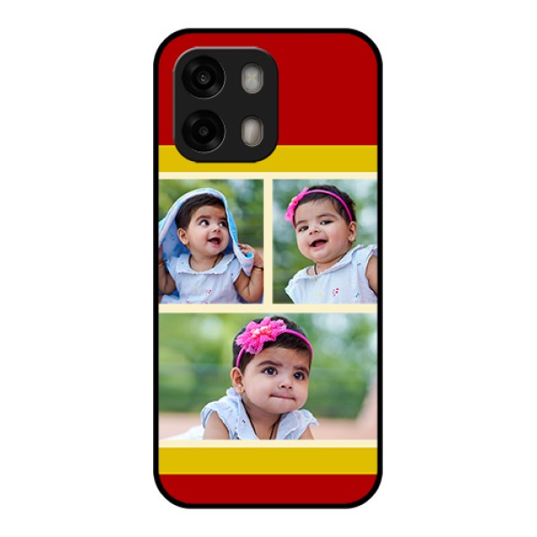 Oppo A6 Pro 5G Custom Glass Phone Case - Multiple Pic Upload Design
