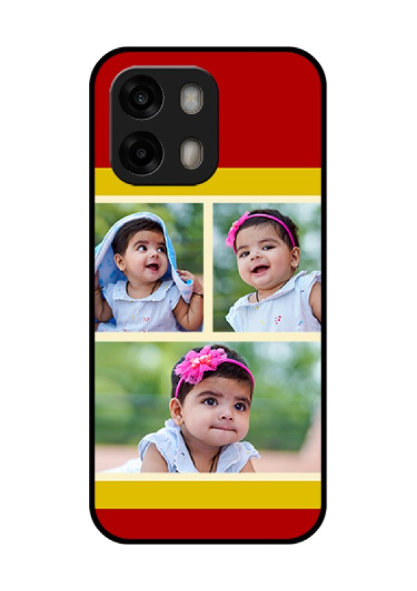 Oppo A6 Pro 5G Custom Glass Phone Case - Multiple Pic Upload Design