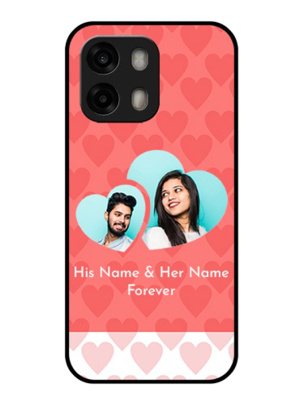 Custom Oppo A6 Pro 5G Custom Glass Phone Case - Couple Pic Upload Design