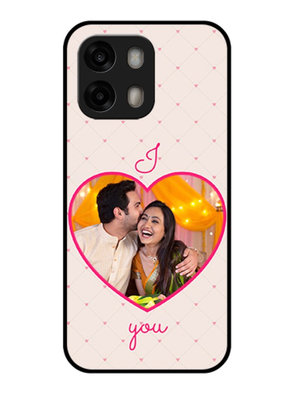 Custom Oppo A6 Pro 5G Custom Glass Phone Case - Heart Shape Design