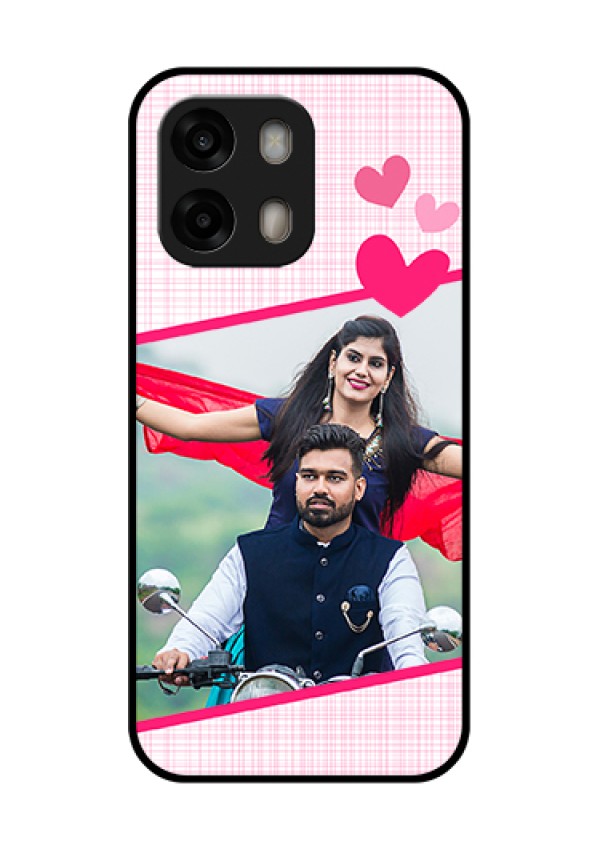 Oppo A6 Pro 5G Custom Glass Phone Case - Love Shape Heart Design