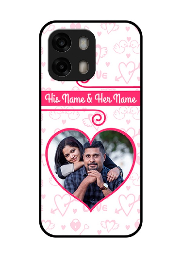 Oppo A6 Pro 5G Custom Glass Phone Case - Heart Shape Love Design