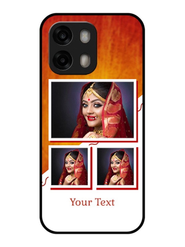 Custom Oppo A6 Pro 5G Custom Glass Phone Case - Wedding Memories Design