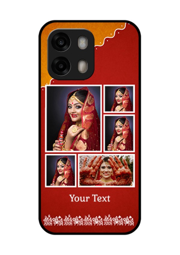 Oppo A6 Pro 5G Custom Glass Phone Case - Wedding Pic Upload Design
