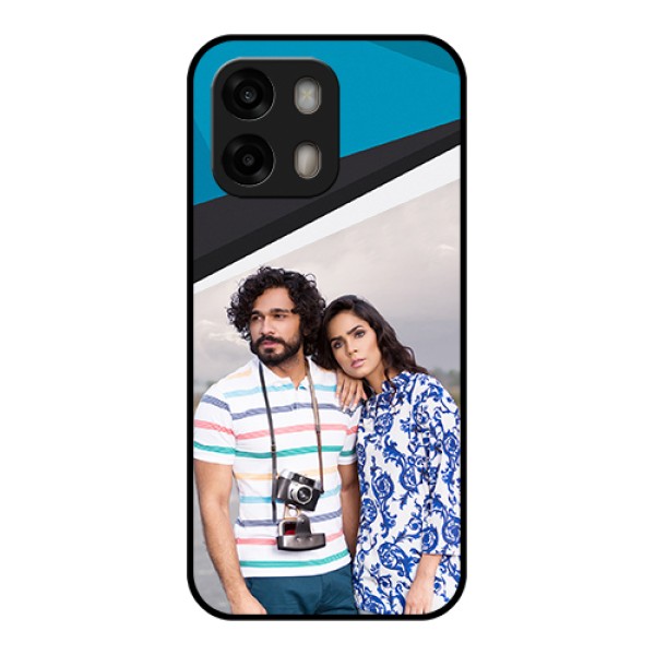 Oppo A6 Pro 5G Custom Glass Phone Case - Simple Pattern Photo Upload Design