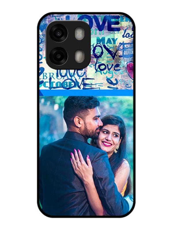 Custom Oppo A6 Pro 5G Custom Glass Phone Case - Colorful Love Design