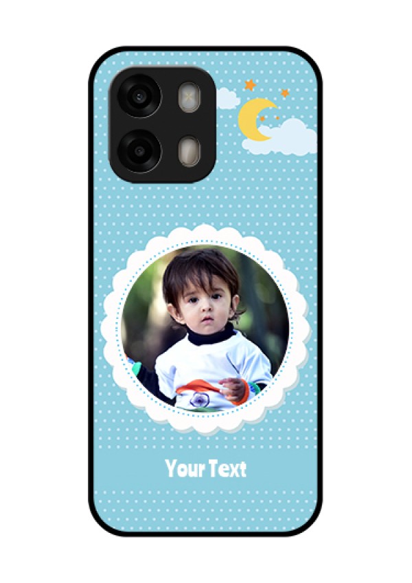 Oppo A6 Pro 5G Custom Glass Phone Case - Violet Pattern Design