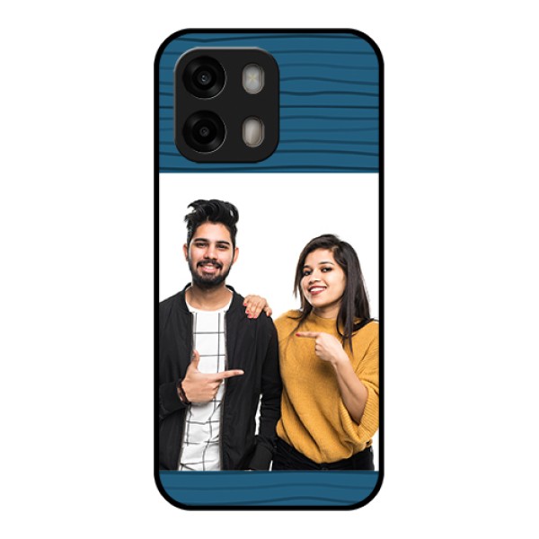 Oppo A6 Pro 5G Custom Glass Phone Case - Blue Pattern Cover Design Oppo A6 Pro 5G Custom Glass Phone Case - Blue Pattern Cover Design