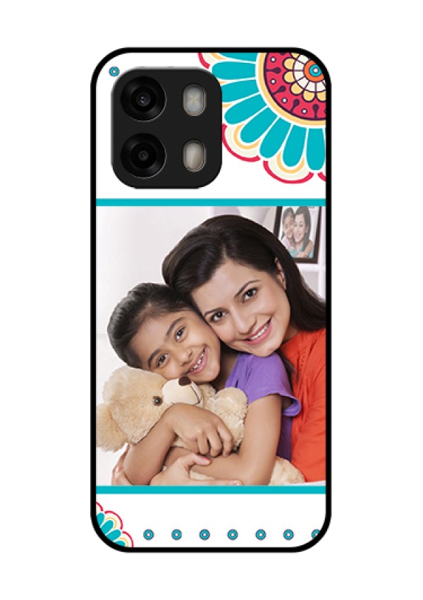 Oppo A6 Pro 5G Custom Glass Phone Case - Flower Design