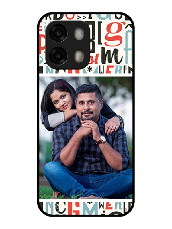 Custom Oppo A6 Pro 5G Custom Glass Phone Case - Alphabet Design