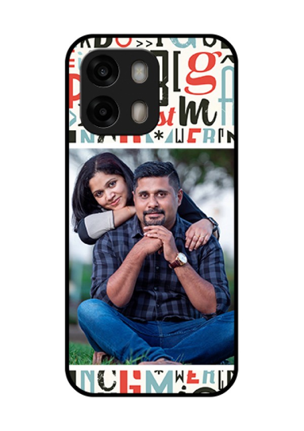 Oppo A6 Pro 5G Custom Glass Phone Case - Alphabet Design