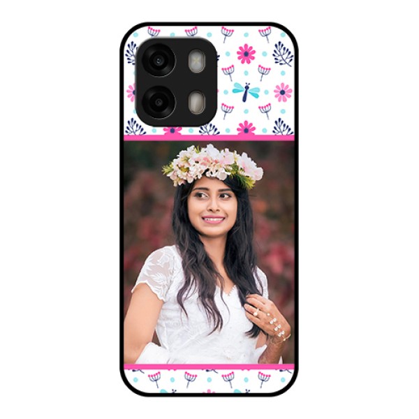 Oppo A6 Pro 5G Custom Glass Phone Case - Colorful Flower Design Oppo A6 Pro 5G Custom Glass Phone Case - Colorful Flower Design