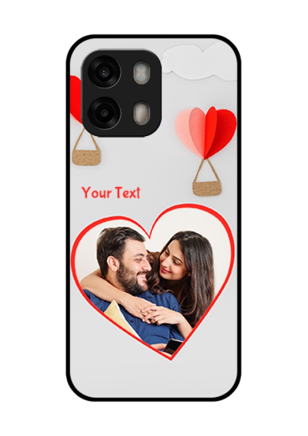 Oppo A6 Pro 5G Custom Glass Phone Case - Parachute Love Design