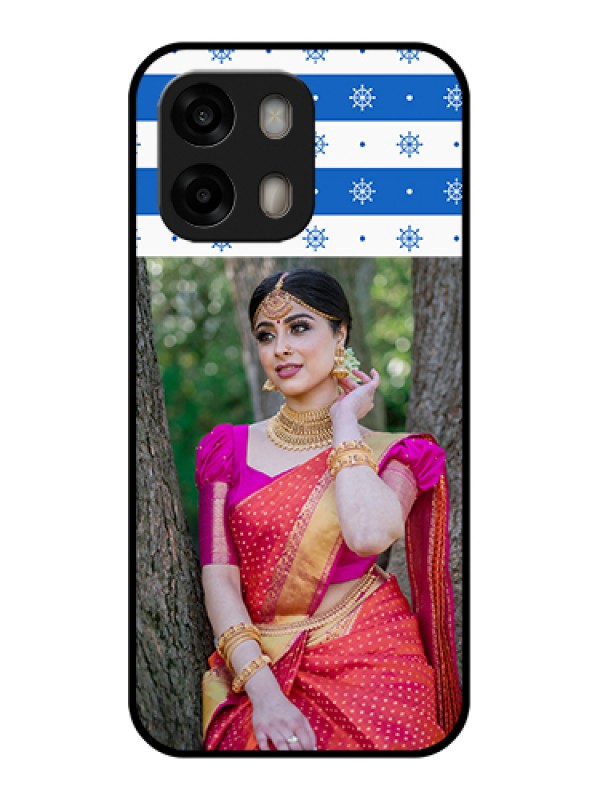 Custom Oppo A6 Pro 5G Custom Glass Phone Case - Snow Pattern Design