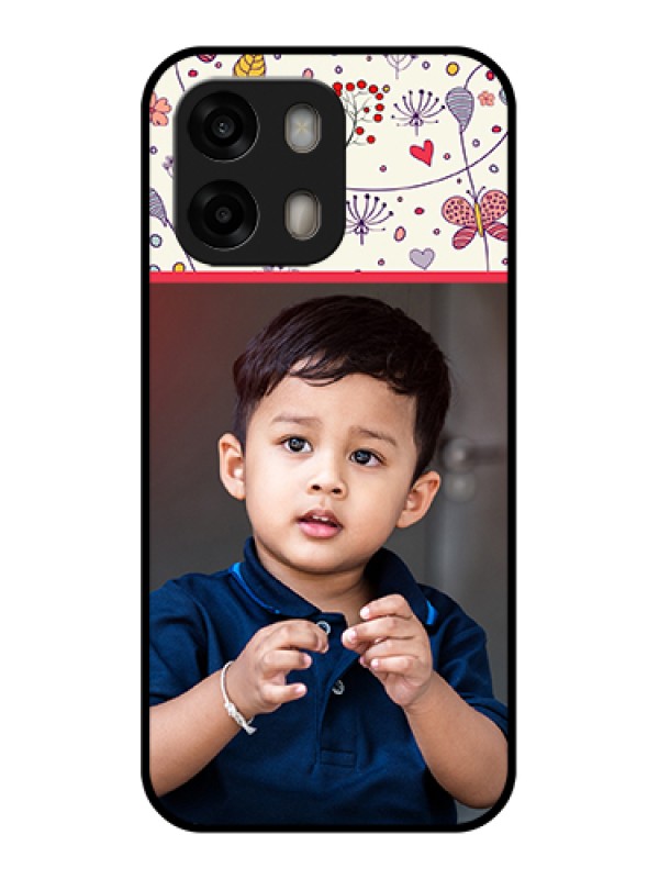 Custom Oppo A6 Pro 5G Custom Glass Phone Case - Premium Floral Design