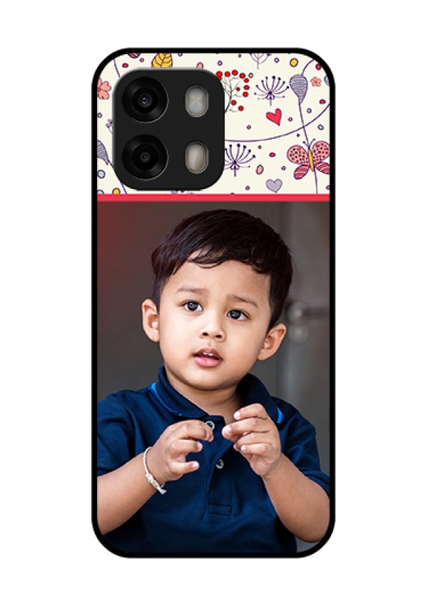 Oppo A6 Pro 5G Custom Glass Phone Case - Premium Floral Design