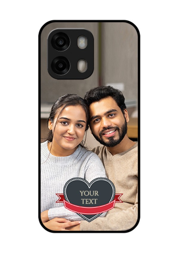 Oppo A6 Pro 5G Custom Glass Phone Case - Just Married Couple Design