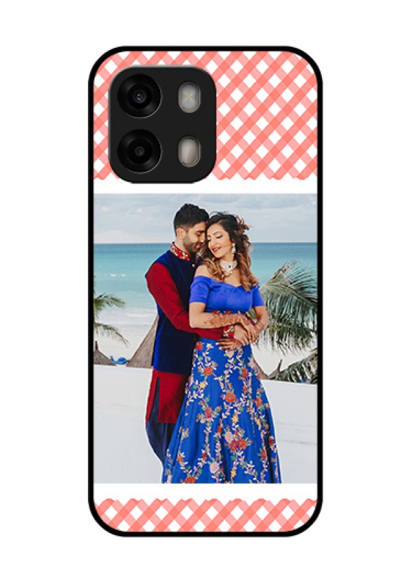Oppo A6 Pro 5G Custom Glass Phone Case - Pink Pattern Design