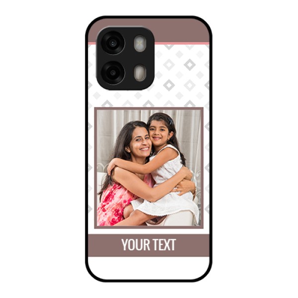 Oppo A6 Pro 5G Custom Glass Phone Case - Simple Diamond Design
