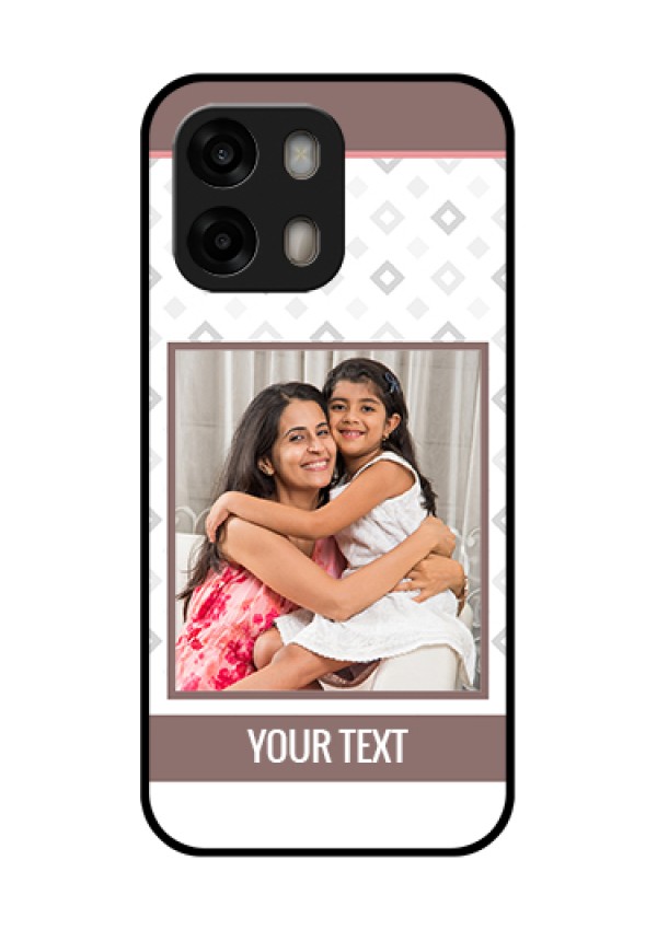 Oppo A6 Pro 5G Custom Glass Phone Case - Simple Diamond Design