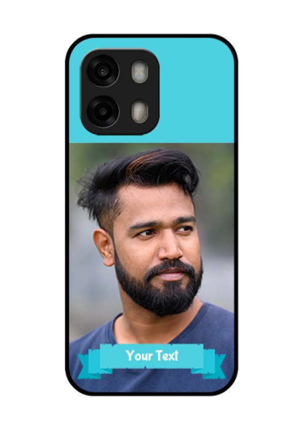 Oppo A6 Pro 5G Custom Glass Phone Case - Blue Color Design