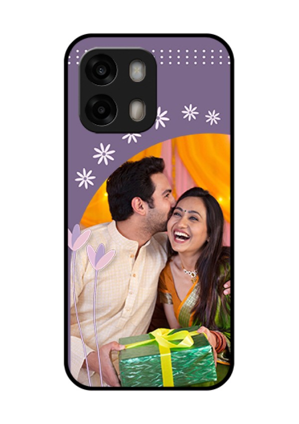 Oppo A6 Pro 5G Custom Glass Phone Case - Lavender Flowers Design