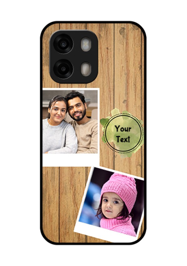 Oppo A6 Pro 5G Custom Glass Phone Case - Wooden Texture Design