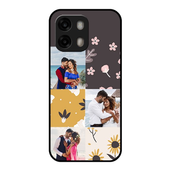 Oppo A6 Pro 5G Custom Glass Phone Case - 3 Images With Floral Design Oppo A6 Pro 5G Custom Glass Phone Case - 3 Images With Floral Design