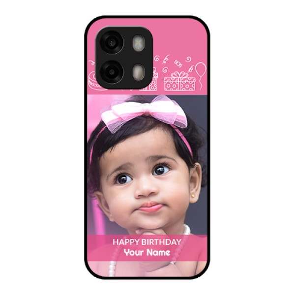 Oppo A6 Pro 5G Custom Glass Phone Case - With Birthday Line Art Design Oppo A6 Pro 5G Custom Glass Phone Case - With Birthday Line Art Design
