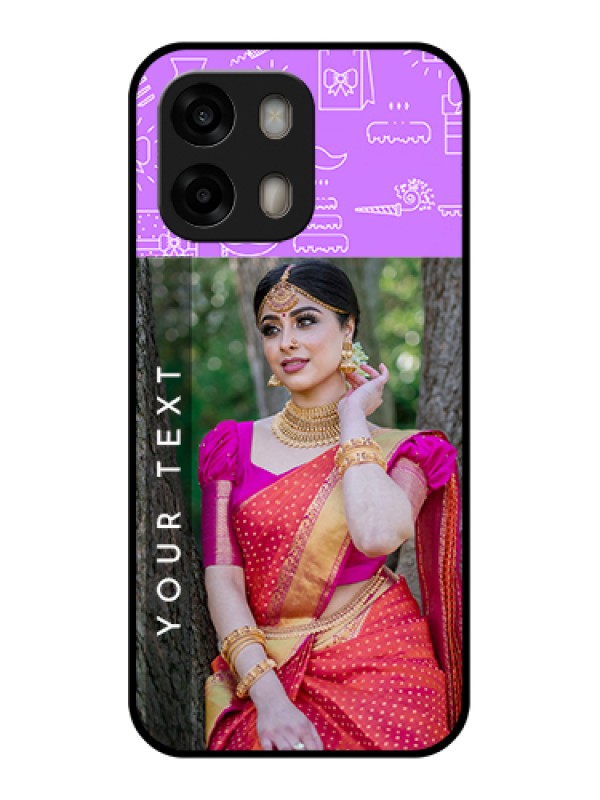 Custom Oppo A6 Pro 5G Custom Glass Phone Case - Birthday Icons Design