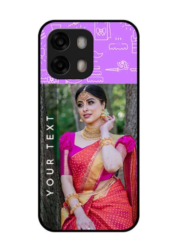 Oppo A6 Pro 5G Custom Glass Phone Case - Birthday Icons Design