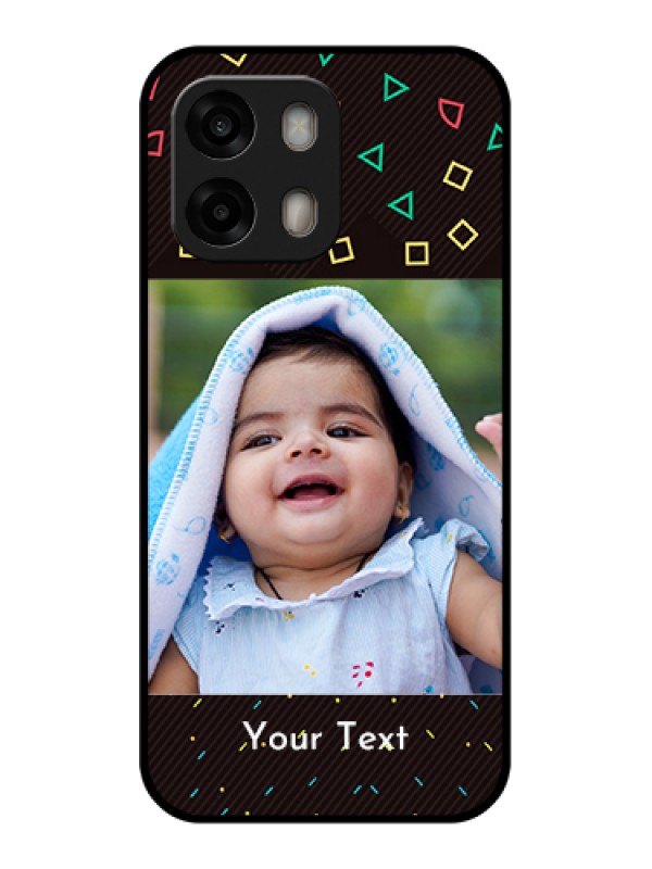 Custom Oppo A6 Pro 5G Custom Glass Phone Case - With Confetti Birthday Design