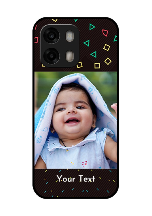 Oppo A6 Pro 5G Custom Glass Phone Case - With Confetti Birthday Design