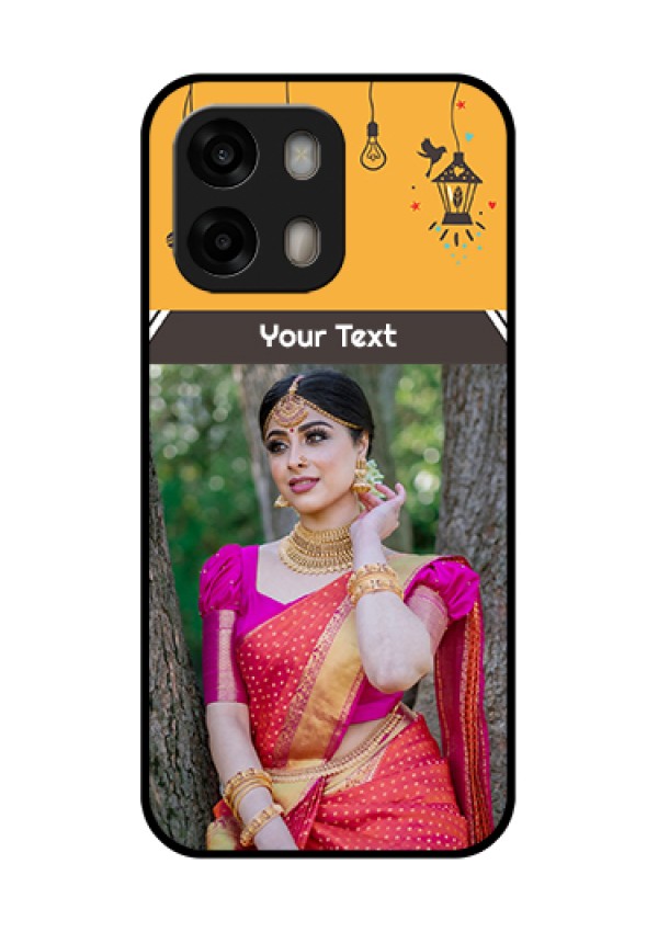 Oppo A6 Pro 5G Custom Glass Phone Case - With Family Picture And Icons