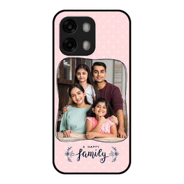 Oppo A6 Pro 5G Custom Glass Phone Case - Family With Dots Design
