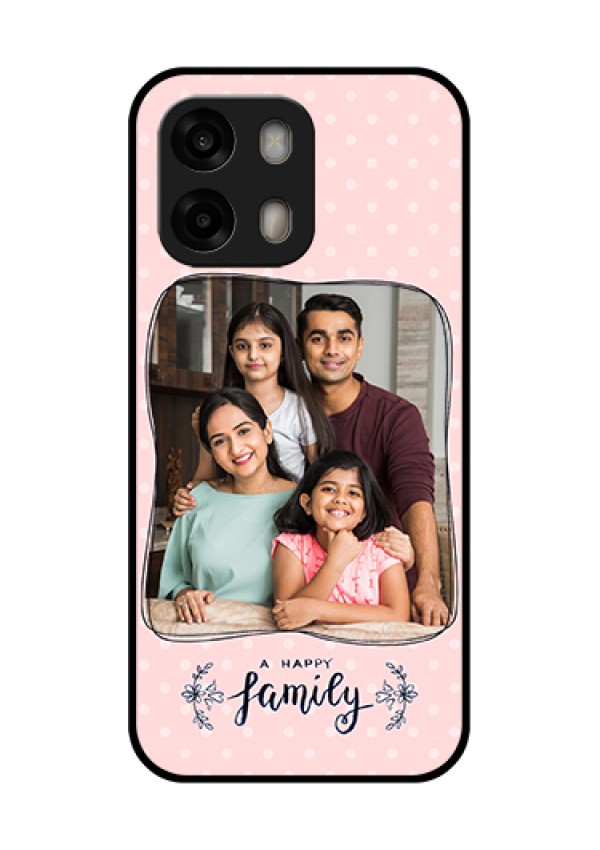 Oppo A6 Pro 5G Custom Glass Phone Case - Family With Dots Design