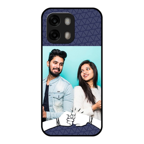 Oppo A6 Pro 5G Custom Glass Phone Case - With Best Friends Design