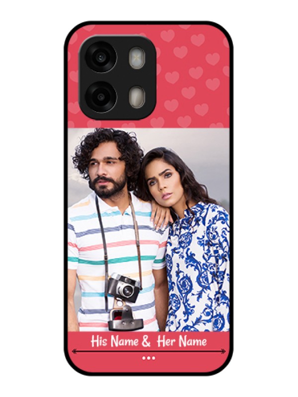 Custom Oppo A6 Pro 5G Custom Glass Phone Case - Simple Love Design