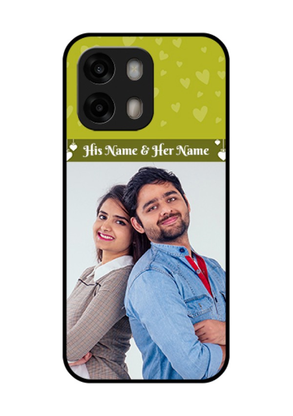 Oppo A6 Pro 5G Custom Glass Phone Case - You & Me Heart Design