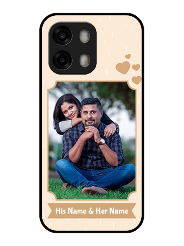 Custom Oppo A6 Pro 5G Custom Glass Phone Case - With Confetti Love Design