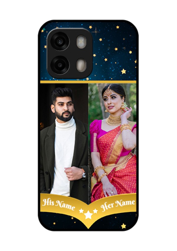 Oppo A6 Pro 5G Custom Glass Phone Case - Galaxy Stars Backdrop Design
