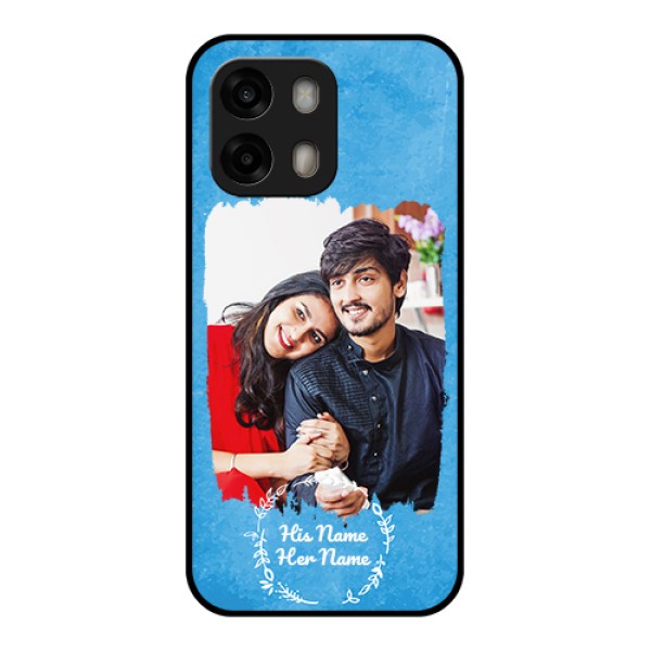 Oppo A6 Pro 5G Custom Glass Phone Case - Blue Color Vintage Design Oppo A6 Pro 5G Custom Glass Phone Case - Blue Color Vintage Design