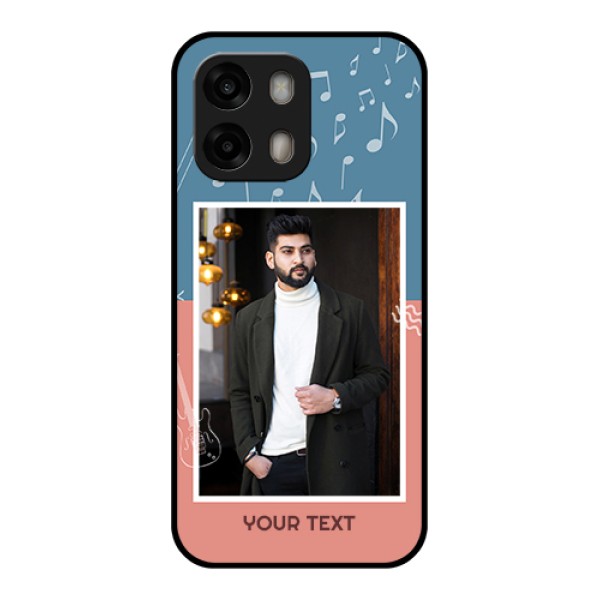 Oppo A6 Pro 5G Custom Glass Phone Case - With Color Musical Note Design