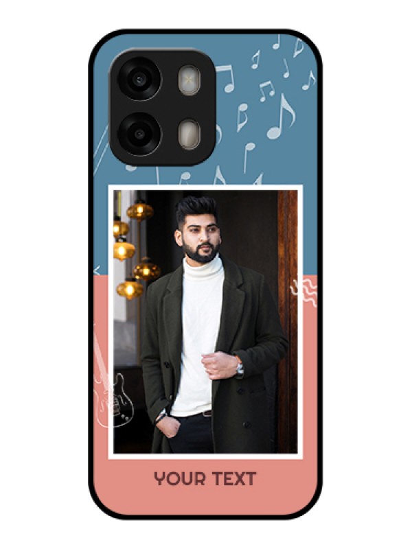 Custom Oppo A6 Pro 5G Custom Glass Phone Case - With Color Musical Note Design