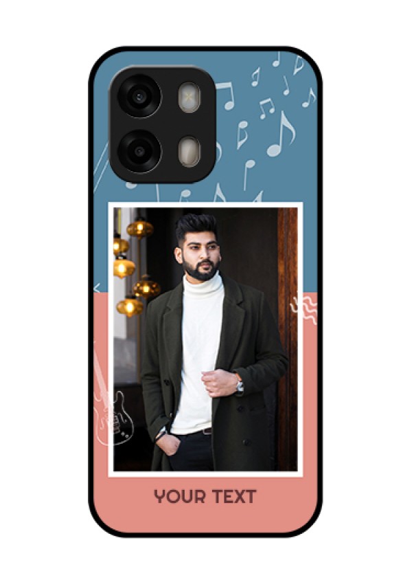 Oppo A6 Pro 5G Custom Glass Phone Case - With Color Musical Note Design