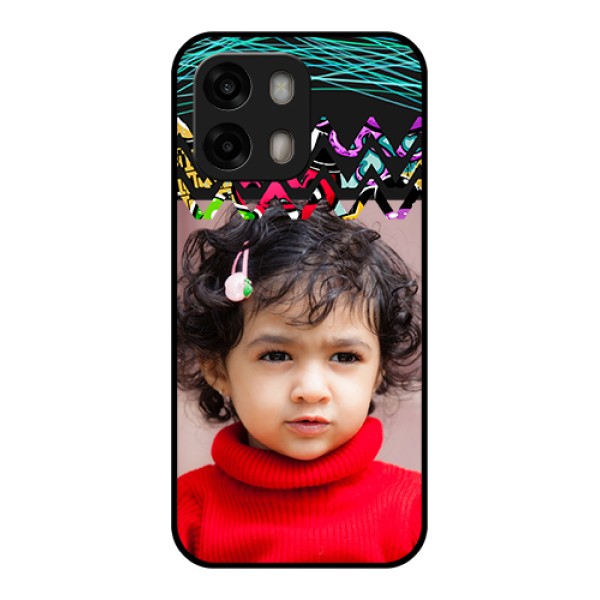 Oppo A6 Pro 5G Custom Glass Phone Case - Neon Abstract Design