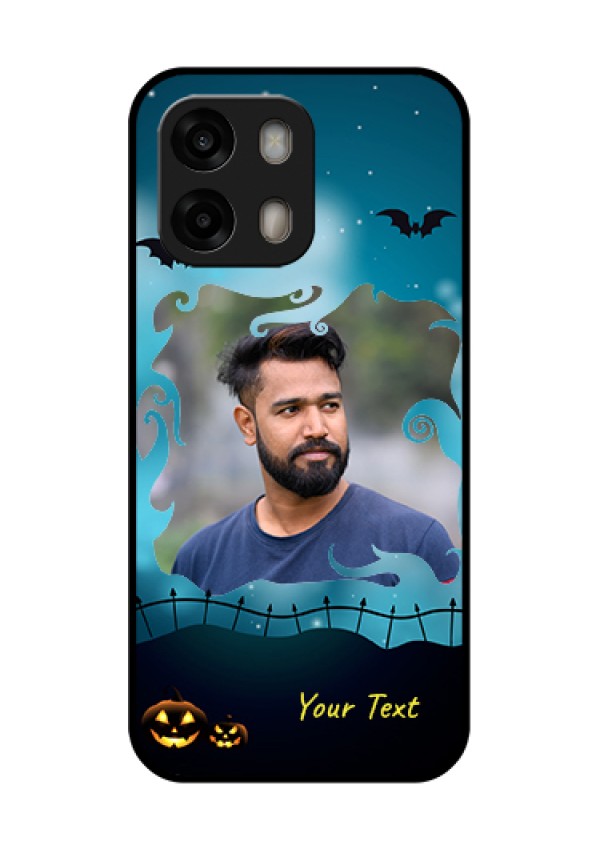 Oppo A6 Pro 5G Custom Glass Phone Case - Halloween Frame Design