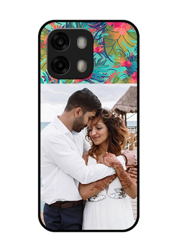 Oppo A6 Pro 5G Custom Glass Phone Case - Watercolor Floral Design