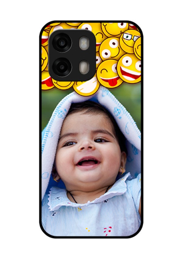 Oppo A6 Pro 5G Custom Glass Phone Case - With Smiley Emoji Design